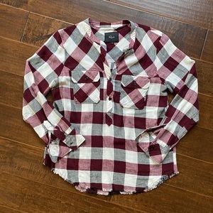 Rails Redding Plaid Popover Blouse, Small